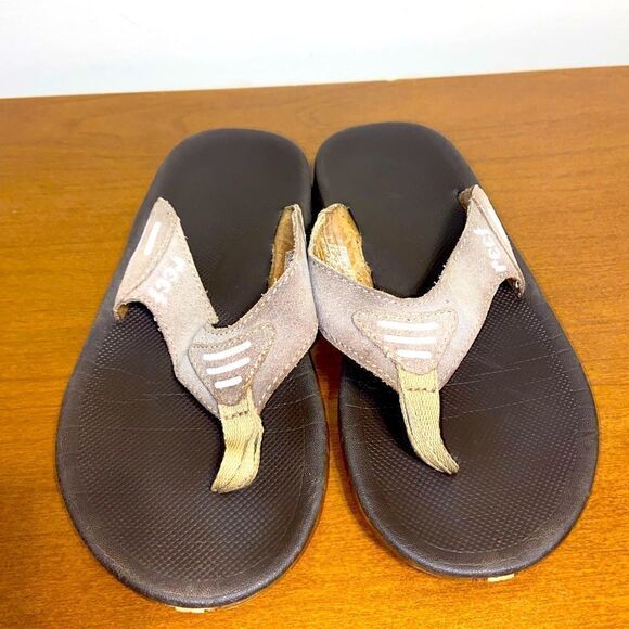 Reef brown leather sandals  - Picture 1 of 7